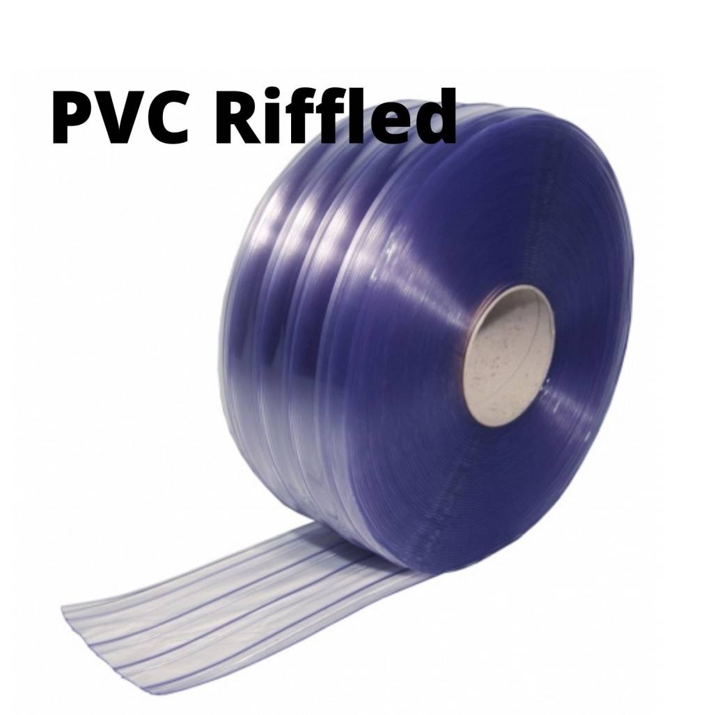 PVC lamellgardiner til lager ribbet