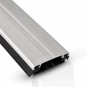 Klämprofil aluminium med gummipackningar - silver (upp till 32mm)