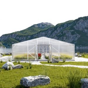 Stormsäkert Växthus MAKAN 800 (64–160 m²)