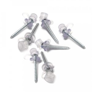 Träskruvar med tätbricka och kåpa (50 st)