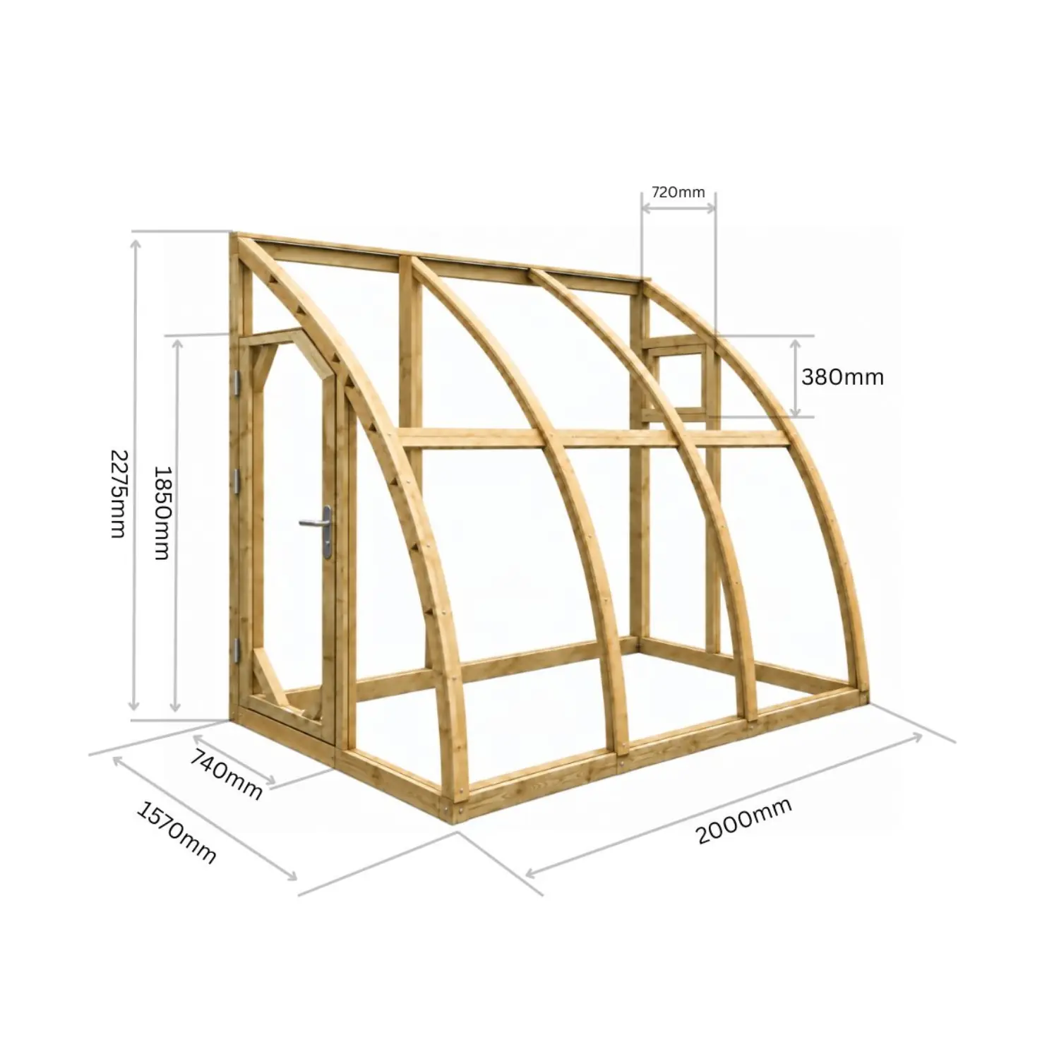 Växthus Vägg 150 (3,3m²) - Bild 5
