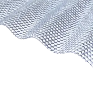Plasttak polykarbonat sinusplattor Diamond 76/18 Klar - UV-skydd 1045 mm