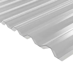 Plasttak polykarbonat trapetsplattor GR 76/16 Klar - UV-skydd 1064 mm