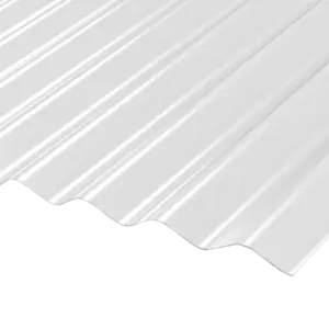 Polykarbonat sinusplattor LightPIÙ ONDA 76/18 Klar - UV-skydd 1265 mm