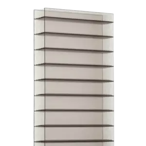 Kanalplastskiva 16 mm Brons – Arla UV-skydd 2500 g/m²