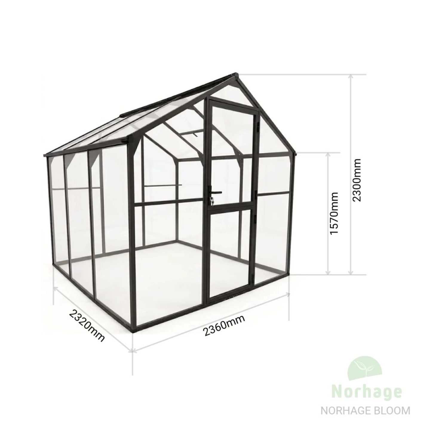 Drivhus i glas Bloom (5,48–12,85 m²) - Bild 13